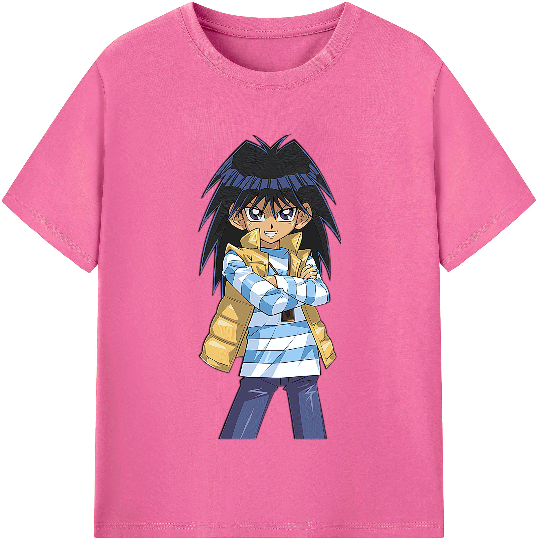 （画像用） 遊☆戯☆王 Yu-Gi-Oh! レディースカジュアルプリントTシャツ（綿100％）